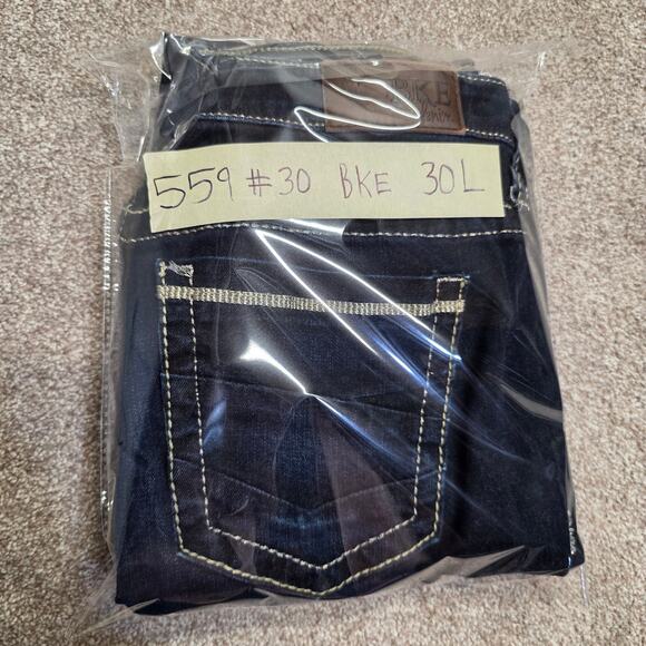 Contrast comfortable sleek BKE Denim Payton Bootcut Jeans Flattering 30L - Picture 13 of 14
